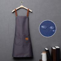 Aguasaloza Chaleco De Hombro Para Hombres Y Mujeres Apron De Cocina Para Salon De Belleza Barbacoa Limpieza Delantal De Algodón Sin Mangas Estilo Sencillo - details 12