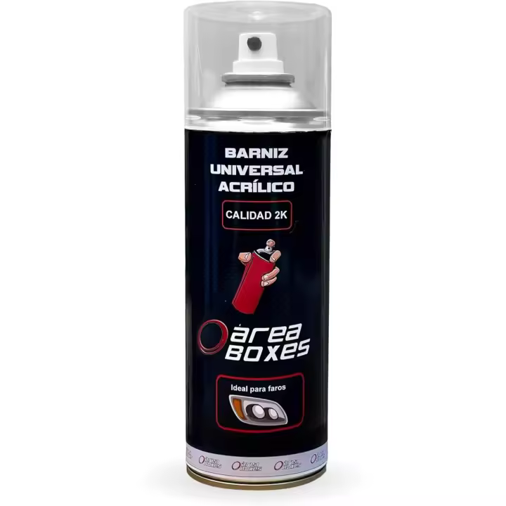 AREABOXES - Barniz Acrílico calidad 2K 400ml – Alta Adherencia Policarbonato, Resistente UV, Alto Brillo, Multiuso - 1