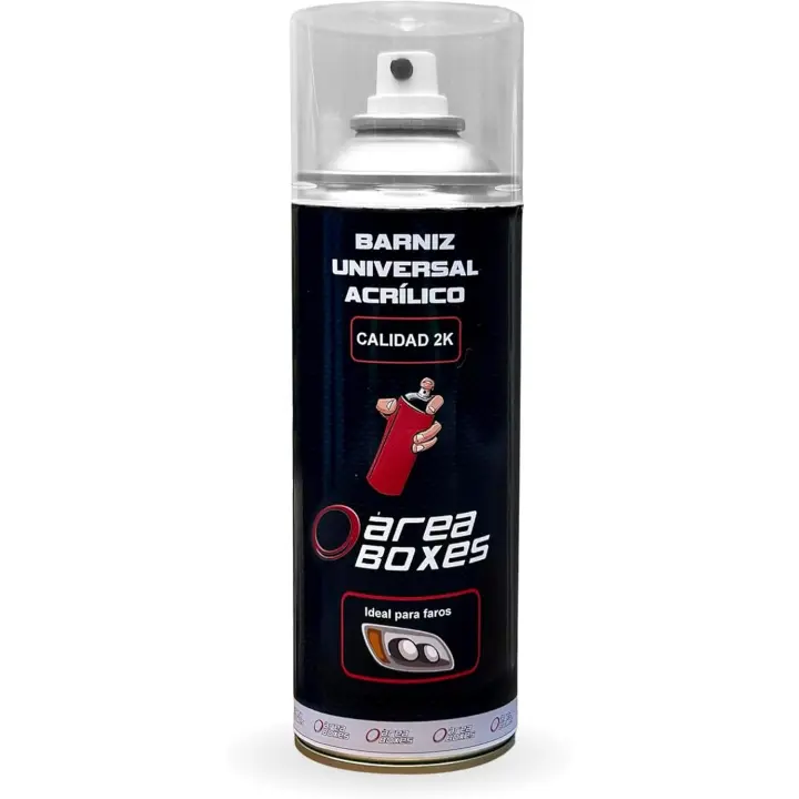 AREABOXES - Barniz Acrílico calidad 2K 400ml – Alta Adherencia Policarbonato, Resistente UV, Alto Brillo, Multiuso - 1