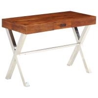 vidaXL Escritorio de madera maciza de acacia acabado miel 110x50x76 cm - details 7