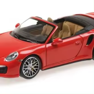 MINICHAMPS 1/43 PORSCHE 911 TURBO S CABRIOLET 2013 ROJO-410062230 - 1