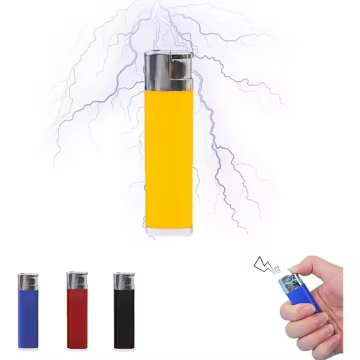 Broma con encendedor eléctrico: juguete de broma divertido y divertido para divertirse y reír | Perfecto para fiestas y bromas | La mejor experiencia con encendedor eléctrico (negro) - 1