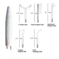 Máquina De Tratamiento Facial Portátil Con 5 Tubos Onda De Alta Frecuencia Botón Táctil Tratamiento Con Ozono Para Cuidado De La Piel - details 3