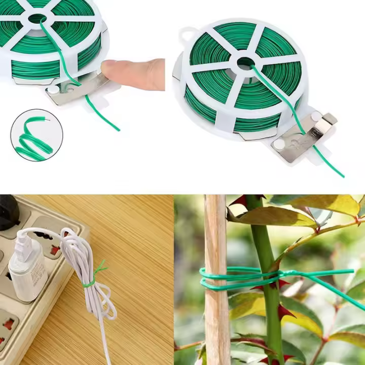 Cable De Jardín De Nylon 100M Amarras Reutilizables Para Poder Y Cable Flor Multi-función Straps Fijador De Alta Calidad - 1