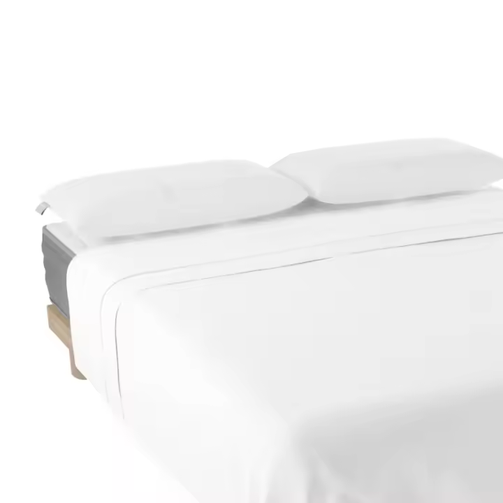 Nalui Sábana Encimera  Blanco 100% Algodón 180 Hilos, Suave, Fresca, Transpirable, Lavable a 30ºC - 1
