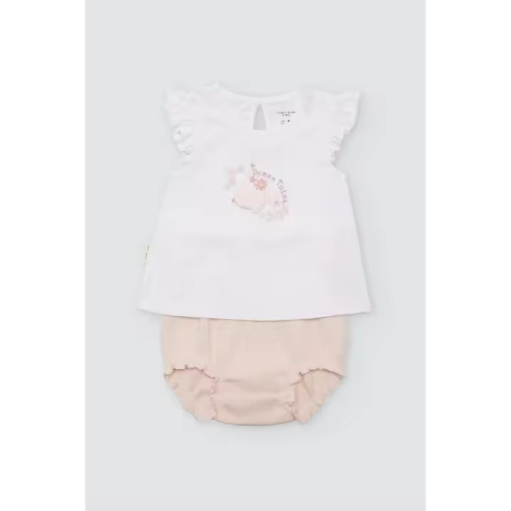 Conjunto para Bebé sin Mangas 25413, Multicolor, 100% Algodón, Ysabel Mora - 1