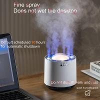 Pequeño Humidificador de niebla fría: Humidificador de escritorio personal USB para hogares de oficina, Humidificador para bebés con lámparas de ambiente, Humidificador ultrasónico, Humidificador de recogida dinámica, 6 puertos de pulverización, varios mo - details 5
