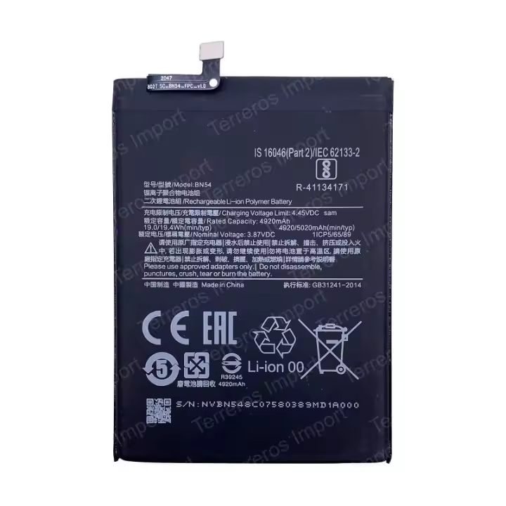 Batería Xiaomi Redmi Note 9 y Redmi 9 Premium - 1