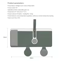 Calentador De Botella Para Bebé Portátil Con 3 Temperaturas Ajustables USB Calentador De Leche Para Viaje En Coche Seguro Y Ecológico Tamaño Medio - details 11