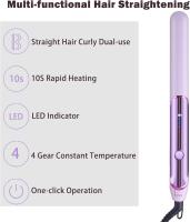 Planchas del Pelo 2 in 1, Rizador de cabello de doble uso, Planchas planas de calentamiento rápido 30S, Ajuste de temperatura 140-200°C, Alisador de cabello profesional iónico de cerámica - details 2