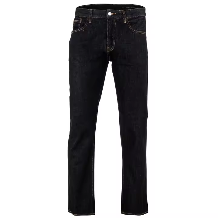 A|X ARMANI EXCHANGE Vaqueros para hombre - 5 bolsillos, corte ajustado, denim oscuro, largo 32 - 1