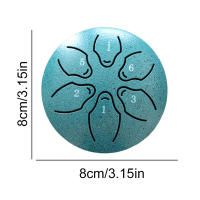 Mini Tambor De Lengüeta De Acero Portátil De 3 Pulgadas Con 6 Notas Para Yoga Meditación Gimnasio Hogar Instrumento De Percusión Para Adultos - details 8