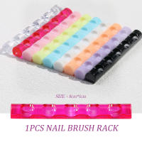 Porta Pinceles De Uñas Acrílicos Portátiles 5 Compartimentos Soporte Para Pinceles De Gel UV Y Pintura Coloridos - details 4
