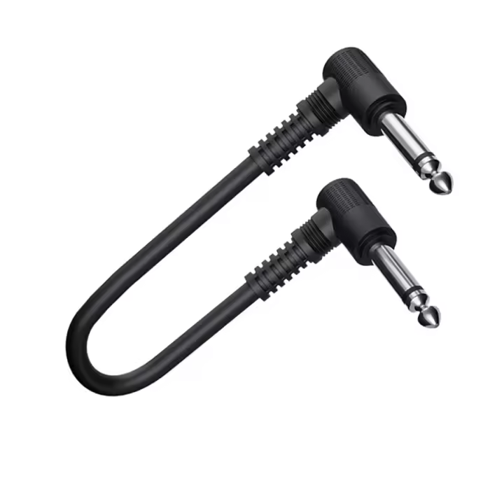 Cable De Efecto Para Guitarra 1Pcs Conector Angulo Derecho 30Cm Cable De Audio 6.35mm a 6.35mm Accesorios De Guitarra - 1