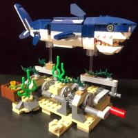 Bloques De Construcción Compatible MOC Sets Creator Serie 3-en-1 Deep Sea Creatures Juguetes Educativos Para Niños Regalo De Animales Marinos Como Tiburón Y Calamar - details 1
