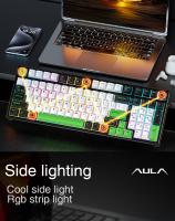 Teclado Mecánico AULA F98X 99 Teclas Tri-modo Intercambiable RGB Ajustable Para Juegos De Esports Con Interruptores Magnéticos - details 12