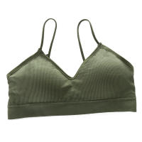 Sujetador Deportivo Para Mujer Secado Rápido Elasticidad Con Almohadillas Para Gimnasio Correr Yoga Fitness Transpirable Tops De Color Sólido - details 4
