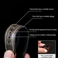 Correa De Reloj De Cuero Genuino De Alta Calidad Para Hombres Y Mujeres Compatible Con Huawei Watch GT 4 46mm Tamaño 20mm 22mm 24mm Desmontaje Rápido - details 2