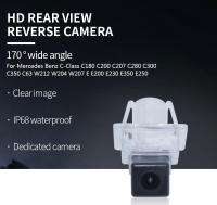 Cámara De Visión Trasera Para Mercedes Benz C-Class C180 C200 C207 C280 C300 C350 C63 W212 W204 W207 E E200 E230 E350 E250 Instalación Directa Cable De Video De 6M Ángulo De Visión De 170° - details 0