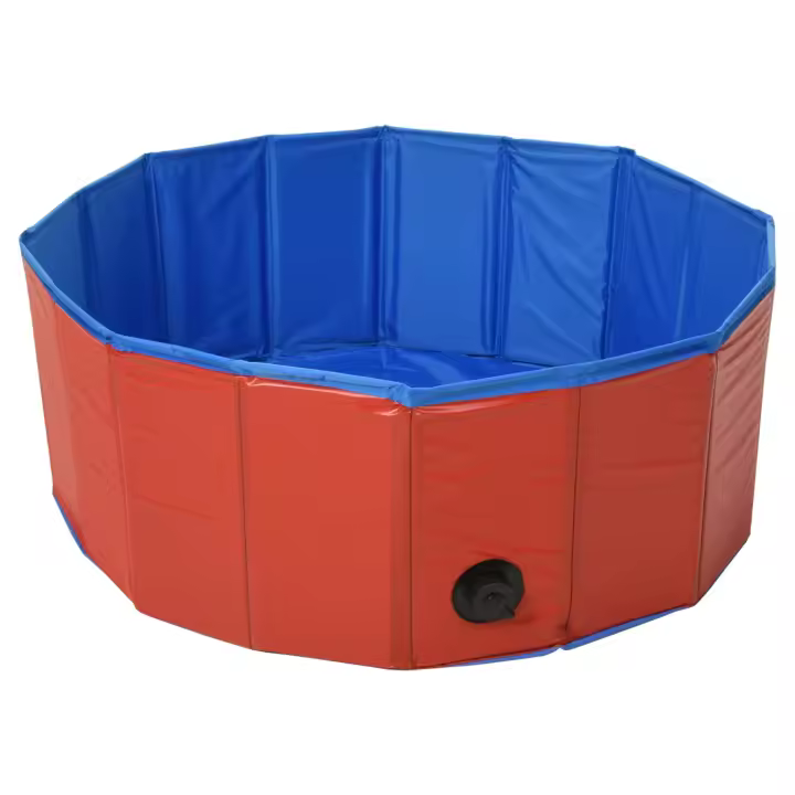 Piscina para perros 80 x 30 cm/120 x 30 cm ideal para los días de calor  Material Poliéster,PVC,Madera MDF - 1