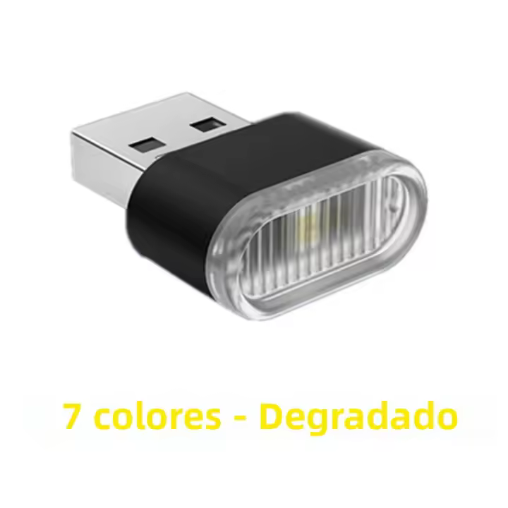 Luz LED Mini USB Para Coche Iluminación Atmosfera Interior Decorativa Neón Universal PC Plug And Play Para Emergencias - 1