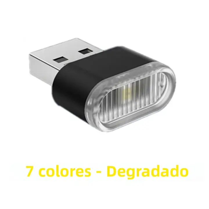 Luz LED Mini USB Para Coche Iluminación Atmosfera Interior Decorativa Neón Universal PC Plug And Play Para Emergencias - 1