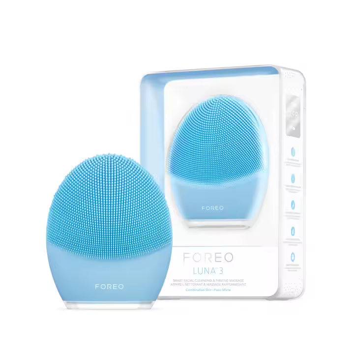 FOREO LUNA™ 3 | Cepillo de limpieza facial | Masajeador facial eléctrico |  Skin care ultrahigiénica | Exfoliante facial para llevar de viaje | Cepillo de silicona | Conexión por app - 1