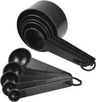 Paquete de 10 cucharas y tazas medidora, utensilios de cocina, tazas medidora y cucharas de plástico, perfecto para ingredientes secos y líquidos-Ayuda de dosificación - details 0