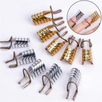 5pcs Soporte Reutilizable Para Uñas Con Forma De Uña De Aluminio Soporte Para Extensión De Uñas Acrílicas Herramientas De Manicura Equipamiento De Uñas - details 1