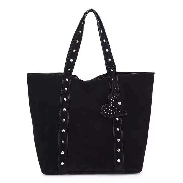 Commuter hombre Bolsa de gran capacidad Gamuza Nicho retro remacha - 1
