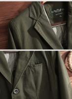 Nueva Chaqueta De Estilo Italiano Para Hombre plus Size Elegante Y Casual Con Tres Botones Cuello En V Para Negocios - details 11