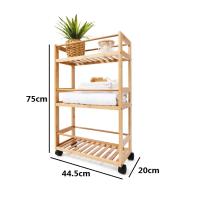 Maxia Market - Estanteria de almacenamiento de cocina y baño de bambú de Bambú, Estantes de baño y Cocina diseño moderno, Mueble de Baño y Cocina - details 2