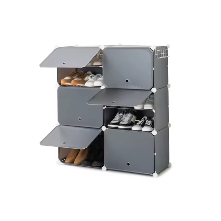 Zapatero Modular Portátil InnovaGoods Gris - 1