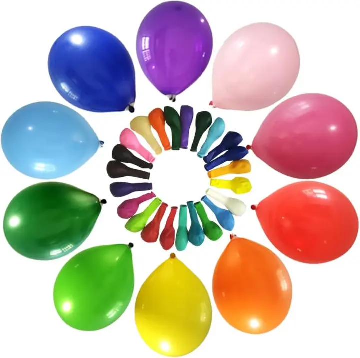 Ballons Anniversaire Hillylolly 90 Pièces Ballon de Baudruche, Ballon Gonflable, Ballon Pastel, Ballon Multicolore, Ballon Arche convient pour Décoration Anniversaire, Les Fêtes (Couleur Aléatoire) - 1