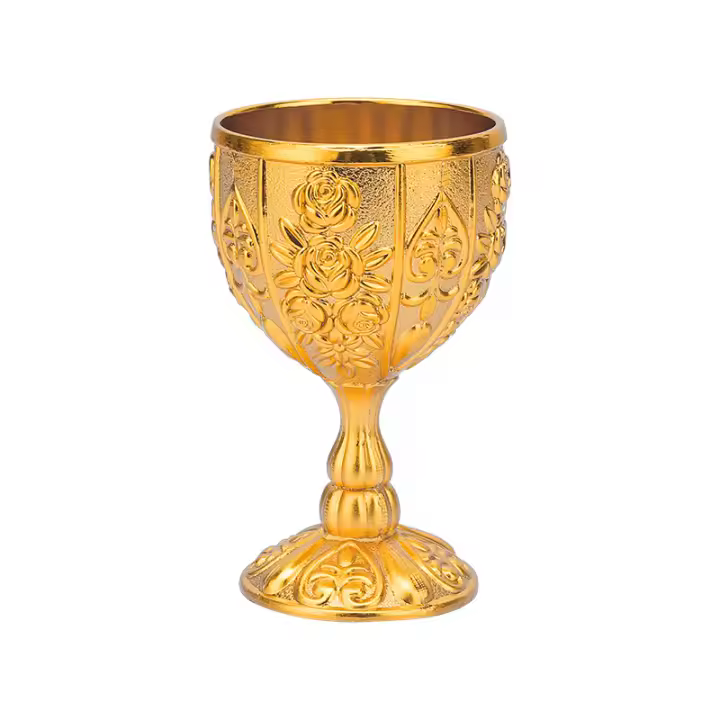 Copa de Licor de metal Retro, Copa de vino, Artesanías creativas para el hogar de 30ml de alta gama de estilo Europeo - 1