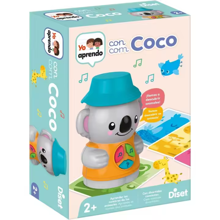 Diset - Yo Aprendo con Coco, Juguete educativo para niños a partir de 2 años (00299) - 1