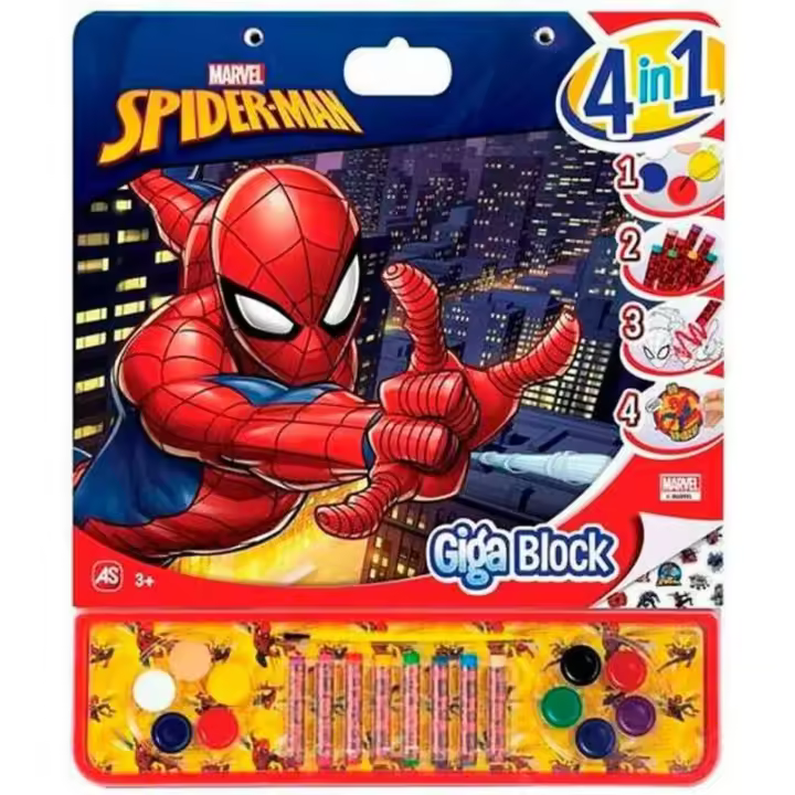 Cefa GIGA BLOCK SPIDERMAN 4 EN 1 - Minifiguras de Plástico - 1