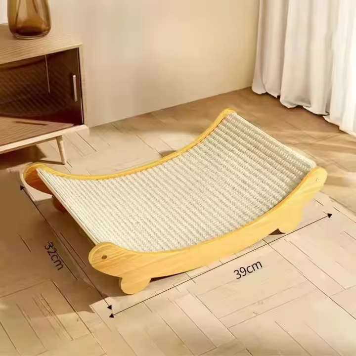 Tablero De Rasguñar Para Gatos Cama De Descanso Para Gatos Juguete Multifuncional Resistente Al Desgaste Con Hierba Detachable Para Gatos Y Gatitos - 1