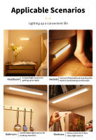 Lámpara De Noche LED Recargable Inalámbrica Con Sensor De Movimiento Para Armario Armario Cocina Escaleras 10/20/30/50cm Luz De Alarma - details 9