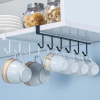 Juego de portavacos de 2 piezas, portavajos Debajo del Gabinete, Gancho para Taza de café, Taza de almacenamiento de Cocina - details 1