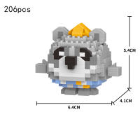 Mini Bloques De Construcción Animal Estilo Huevo Con Estatuillas De Gato Perro Panda Rompecabezas Para Regalos De Fiestas - details 5