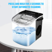 Máquina Automática de Hielo 15KG/24H con Auto-Limpieza, Tamaño de Cubitos Ajustable (25/22mm) para Hogar, Bar, Oficina o Restaurante - Fabricadora Portátil Eléctrica Estilo Bala, Incluye Paleta y Manual - details 2