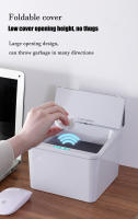 Papelera De Escritorio Mini Sensor 4/6L Cubierta Pequeña Para Baño Estilo Toque Material Plástico Forma Rectangular - details 16