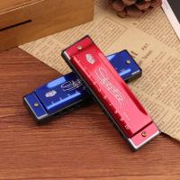 Harmonica De Metal Para Principiantes Y Niños Regalo Con Estuche Diatónica De 10 Agujeros En Do Clave C - details 3