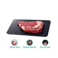 LMETJMA Placa De Deshielo Rápida De Aleación De Aluminio Con Cepillo Para Descongelar Carne Y Pescado Herramientas De Cocina KC0044 - details 3
