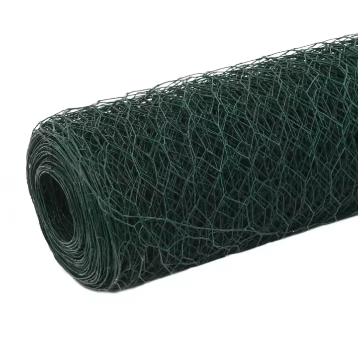 vidaXL Alambrada de gallinero acero galvanizado 25x1,5 m Color Verde,  Gris,  Rojo y mas Perfecta para plantas y animales, múltiples usos malla para ventilación, seguridad, ventana, jardín - 1
