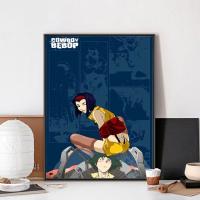 Póster Anime Cowboy Bebop C-Cowboy Estilo Vintage Para Decoración De Pared Habitación Estudio Sin Marco Papel Kraft - details 17