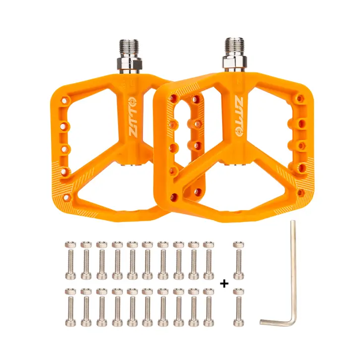 Pedales De Bicicleta ZTTO De Nylon Colorido Con Rodamientos DU Antideslizantes Para MTB XC AM BMX BMX Mountain Road Plástico Grande - 1