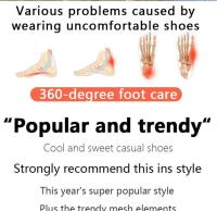 Zapatos Casuales Para Mujer Versátiles Y Moda Retro Altas a La Cintura Impermeables Con Suela Gruesa Zapatos De Tren Crustáceo Primavera Otoño - details 2