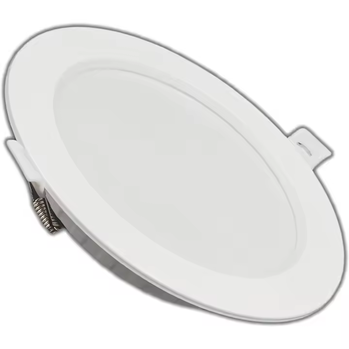 Downlight LED 18W, 1700 Lúmenes, 6500K, ALUMAR  Corte 14 cm, Diámetro 18.5 cm, Difusor PS, Controlador integrado, SMD2835, PCB Aluminio, Diseño Delgado, CRI-80, Vida Útil 40,000h - 1